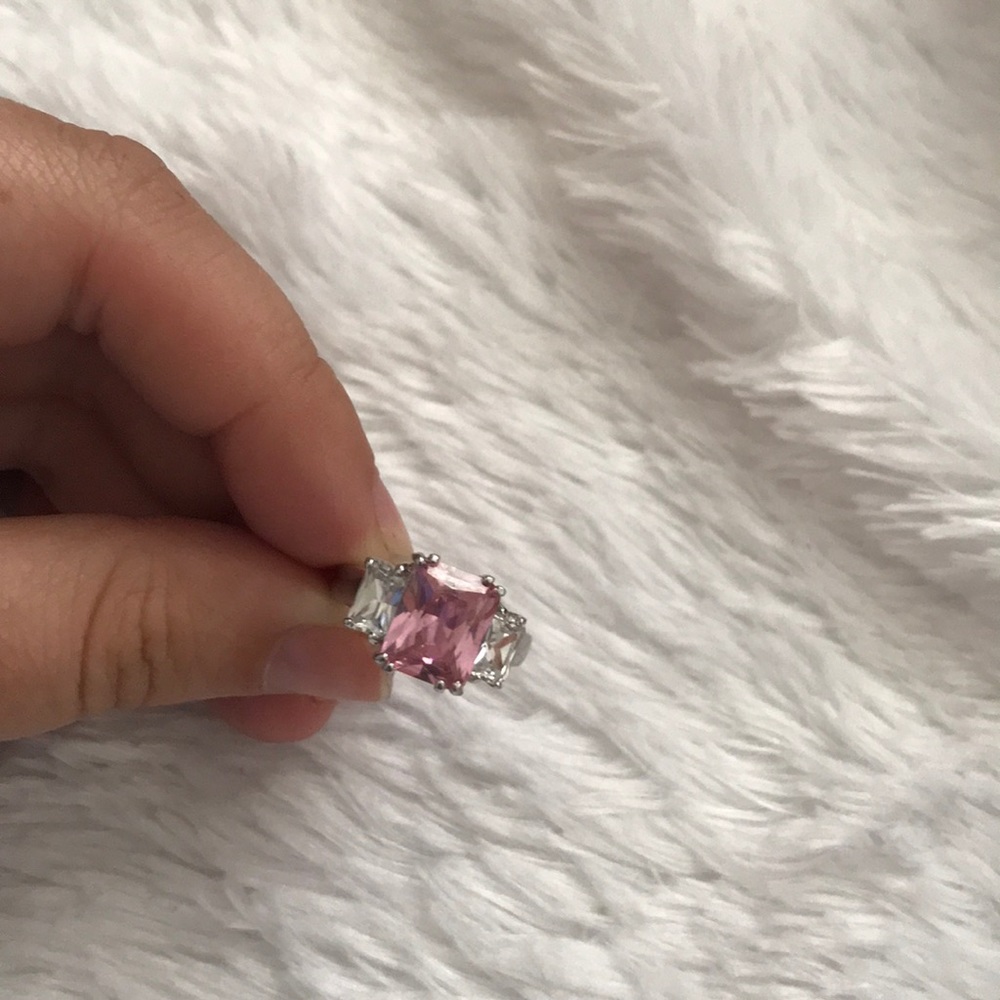 PINK STONE RING - Picture 2 of 6